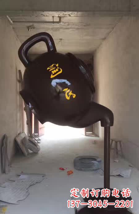 山东茶壶景观铜雕