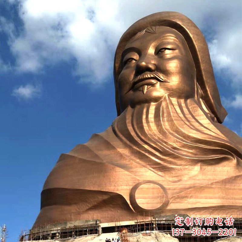 山东成吉思汗的传奇——大型头像雕塑