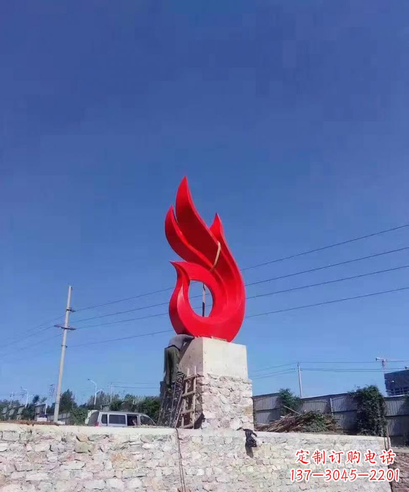 山东城市不锈钢景观凤凰雕塑