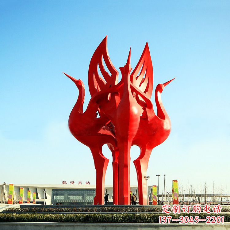 山东“仙鹤之歌仙鹤雕塑的精彩瞬间”