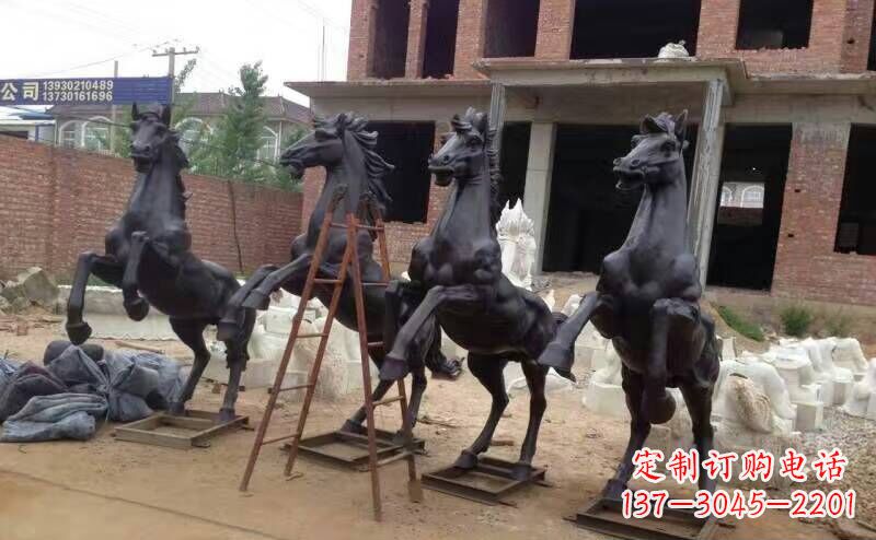山东城市广场战马铜雕摆件 (4)