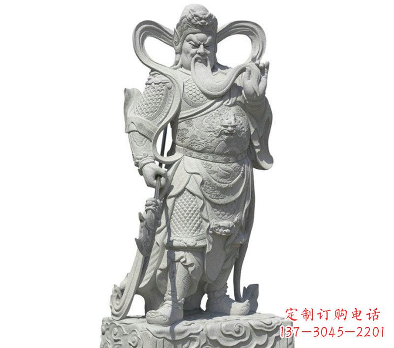 山东关公雕像象征着威武的英雄