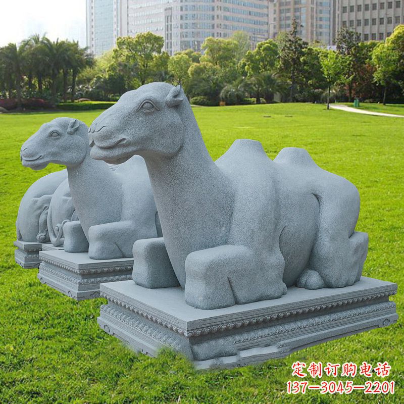 山东抽象砂岩骆驼石雕