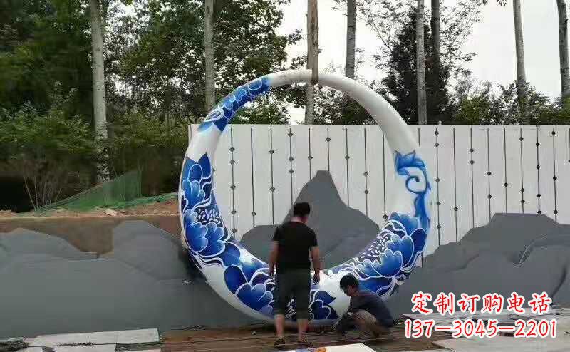 山东创意月亮雕塑广场雕塑户外摆件
