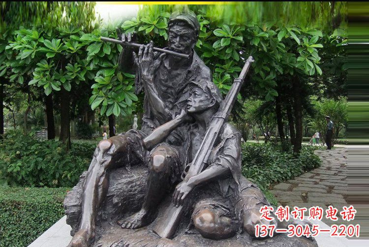 山东红军战士雕塑——抒发军旅情怀