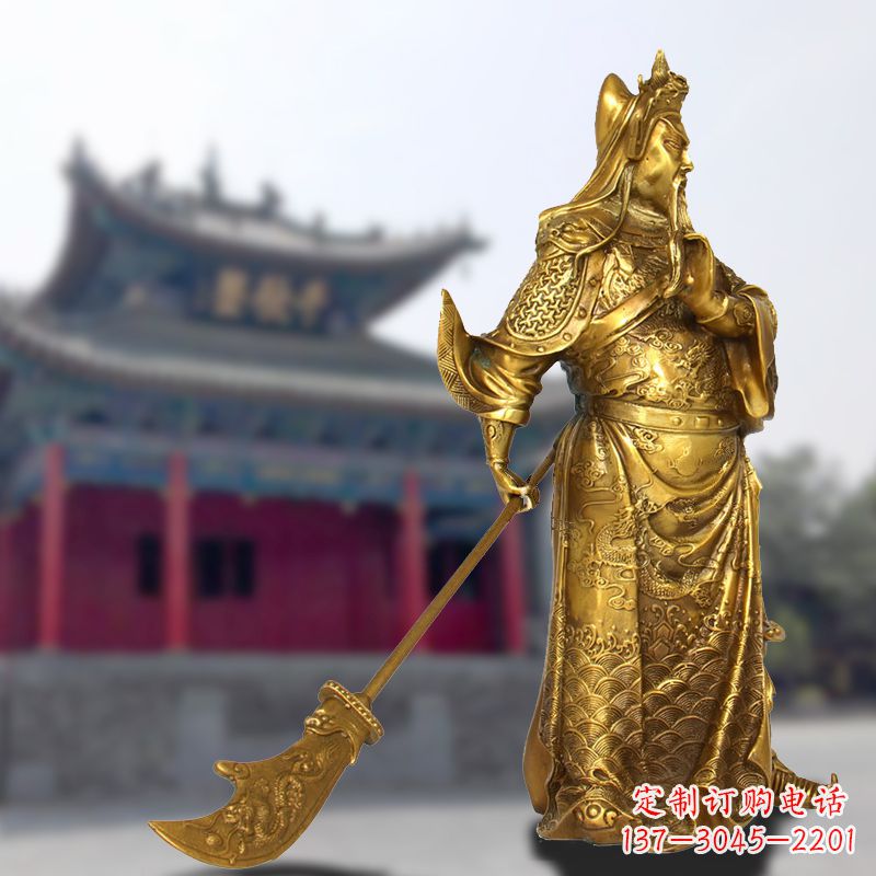 山东铜雕关羽传承精神气质