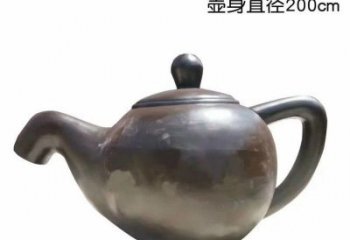 山东青铜茶壶雕塑——彰显传统文化的艺术精髓