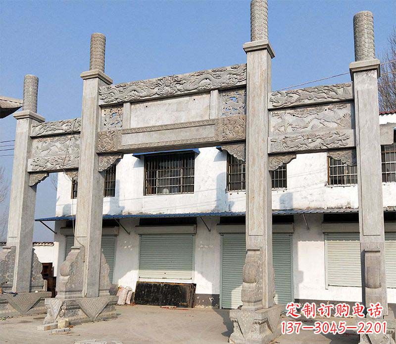 山东石牌坊雕塑——传承中国传统文化