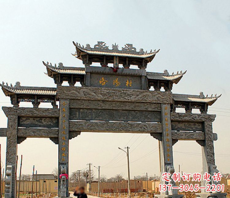 山东牌坊雕塑——缅怀中国传统文化
