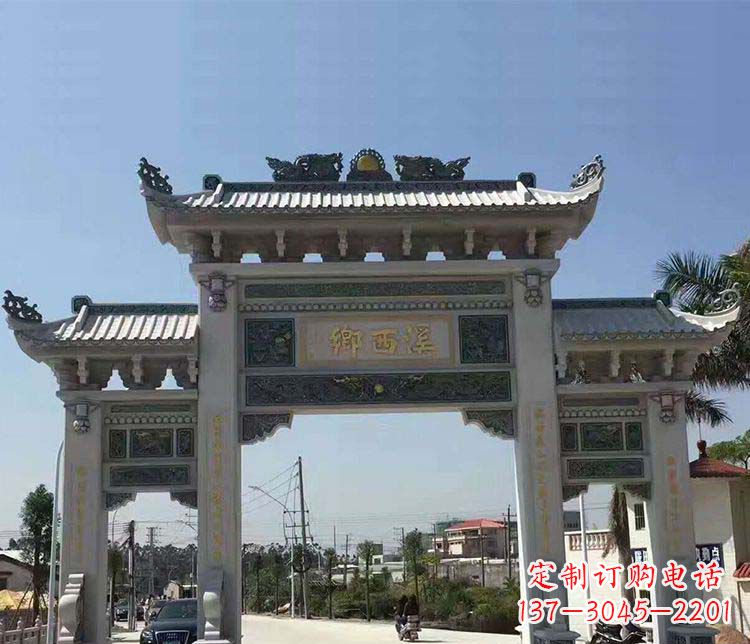 山东石牌坊雕塑——缅怀深厚的历史情谊