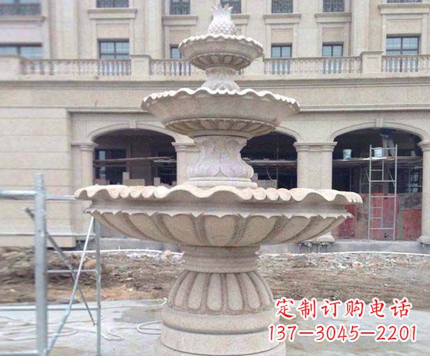 山东大理石大型喷泉石雕 (2)