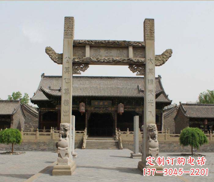 山东大理石牌楼雕塑——艺术精粹