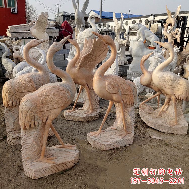 山东仙鹤雕塑艺术的经典之作