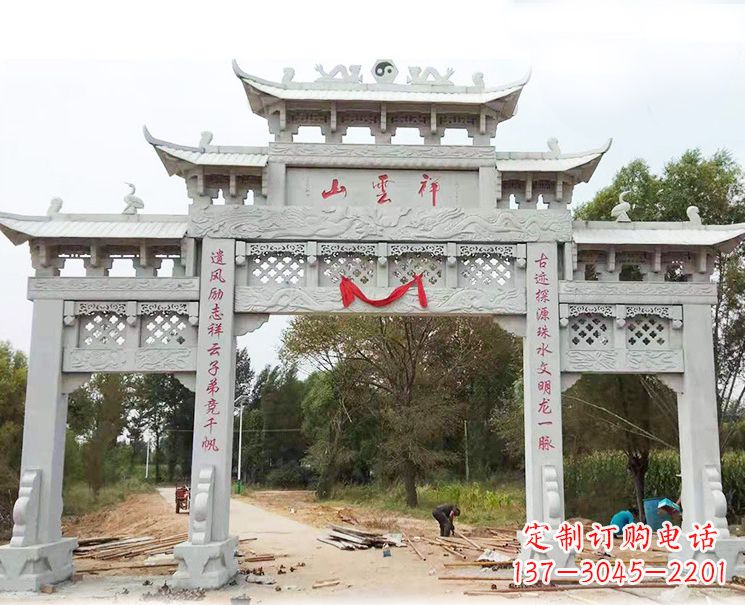 山东大理石牌坊雕塑