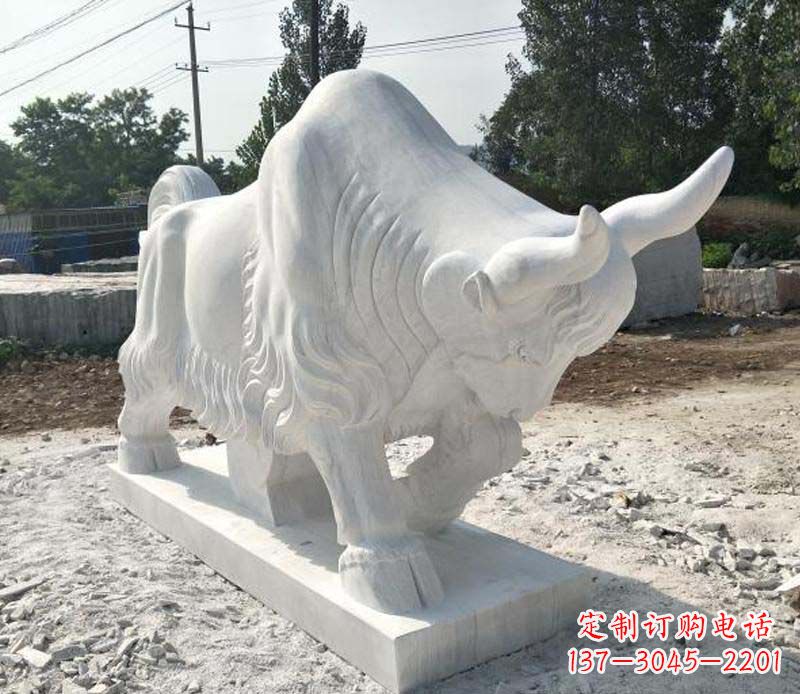 山东大理石动物雕塑美丽的艺术品