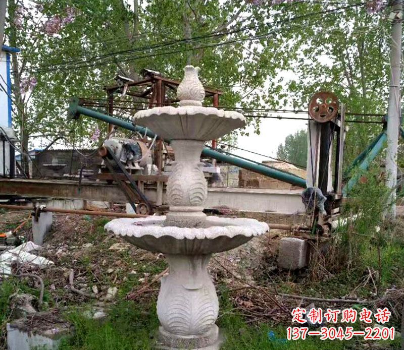山东大理石多层喷泉石雕 (6)