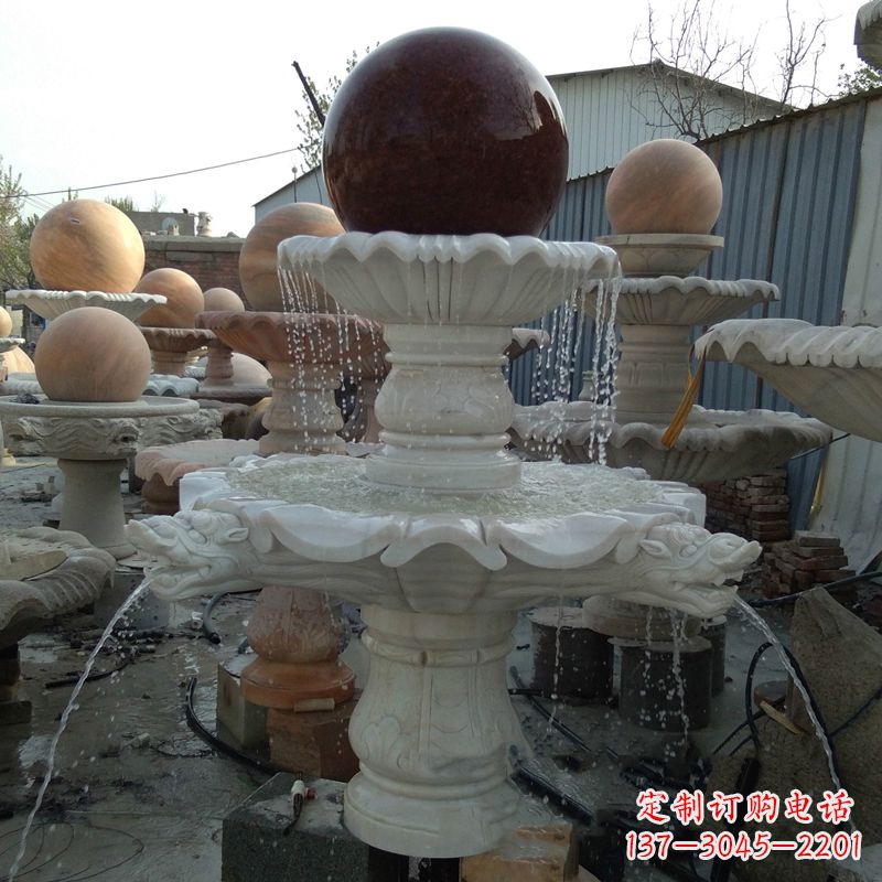 山东大理石风水球雕塑传统文化的艺术精髓