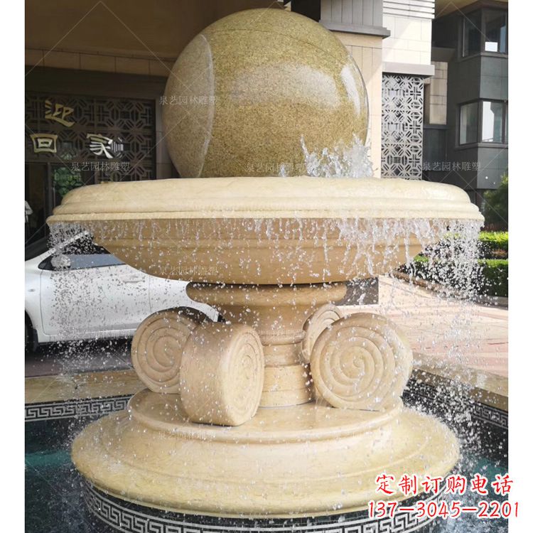 山东大理石风水球雕塑传承古老文化的象征