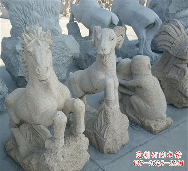 山东大理石公园动物雕塑