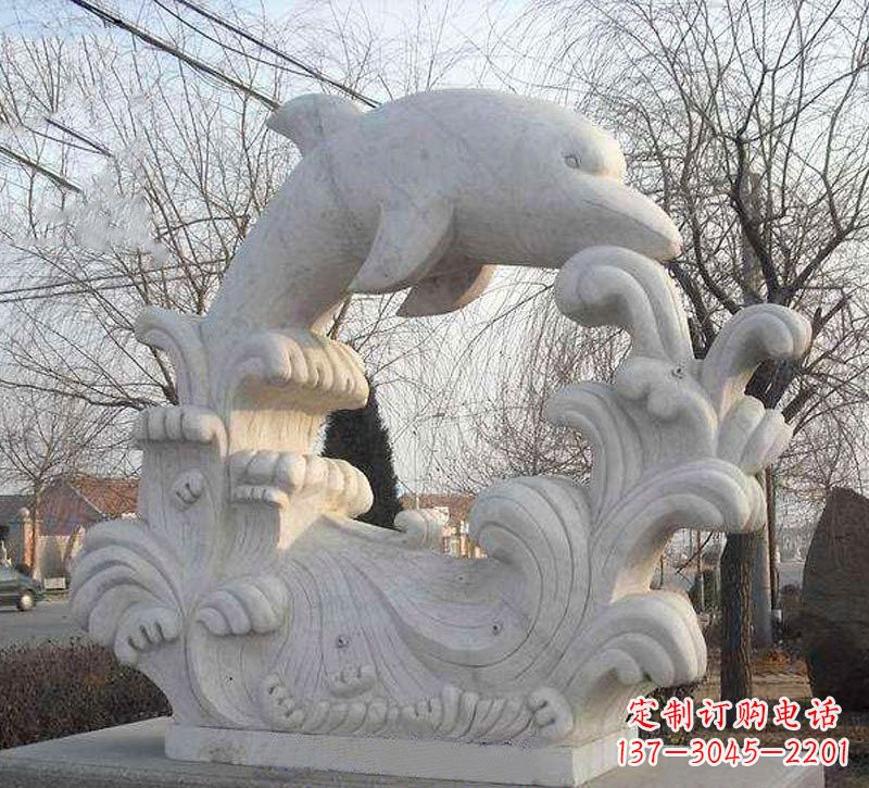山东大理石公园景观海豚浪花