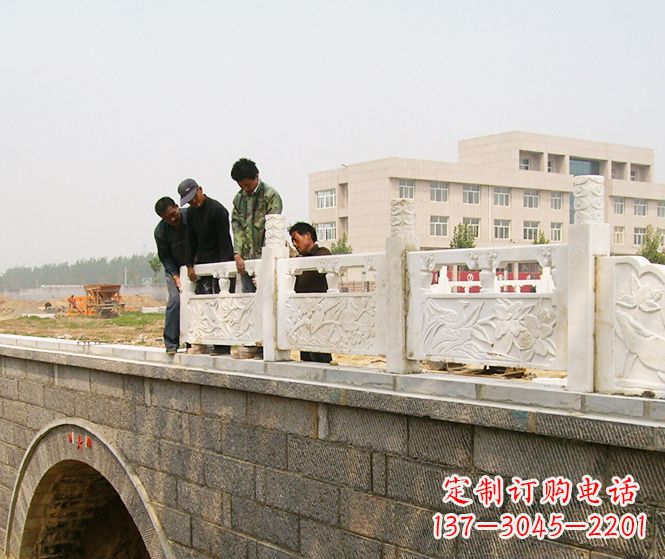 山东大理石拱桥石雕栏板