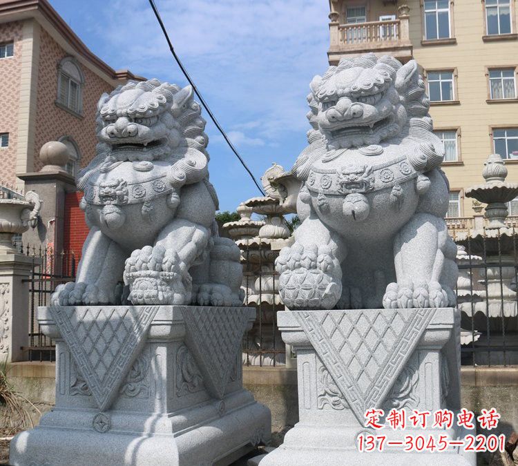 山东大理石狮子雕塑,助您拥有完美的家居装饰