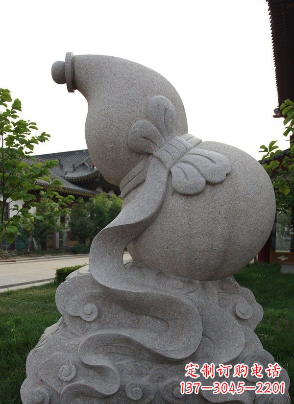 山东中领雕塑大理石葫芦雕塑构筑完美建筑
