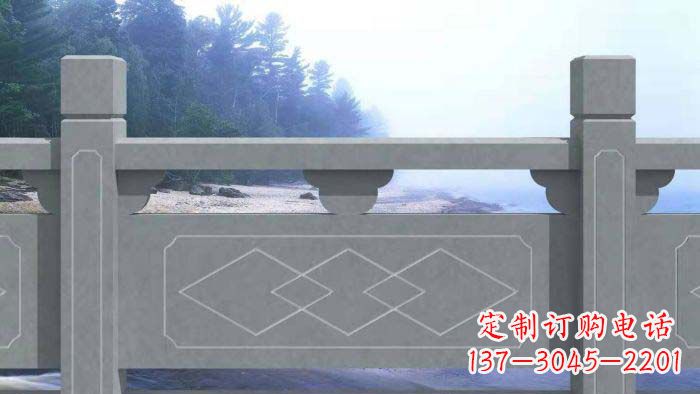 山东大理石护城河栏板石雕 (2)
