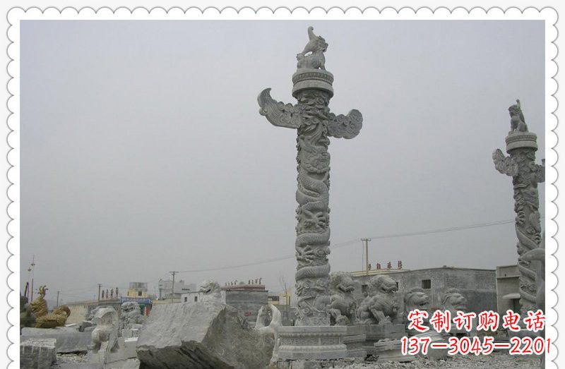 山东精致雕刻,大理石华表雕塑