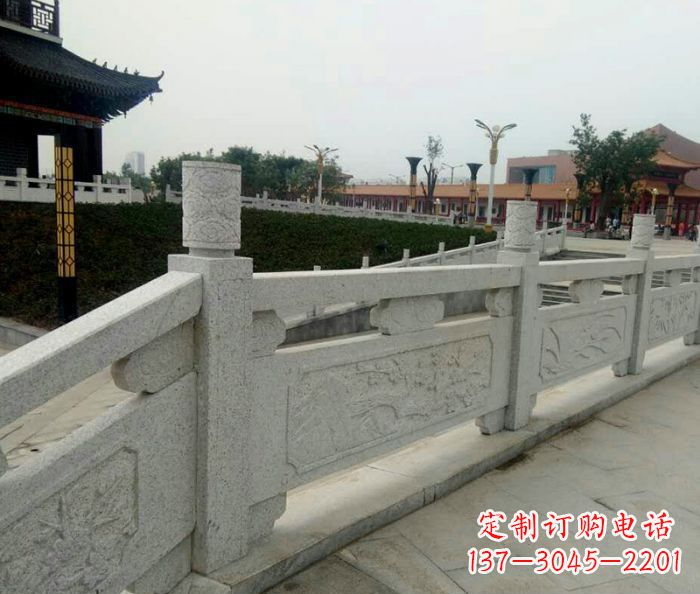 山东精美大理石栏板雕塑