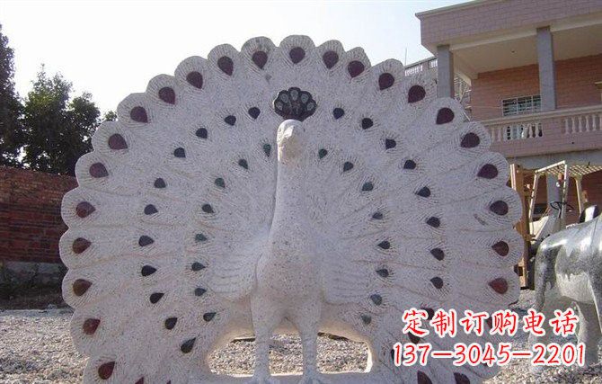 山东精美绝伦的孔雀石雕塑