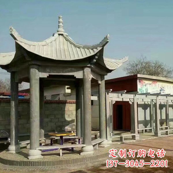山东大理石凉亭庭院亭子