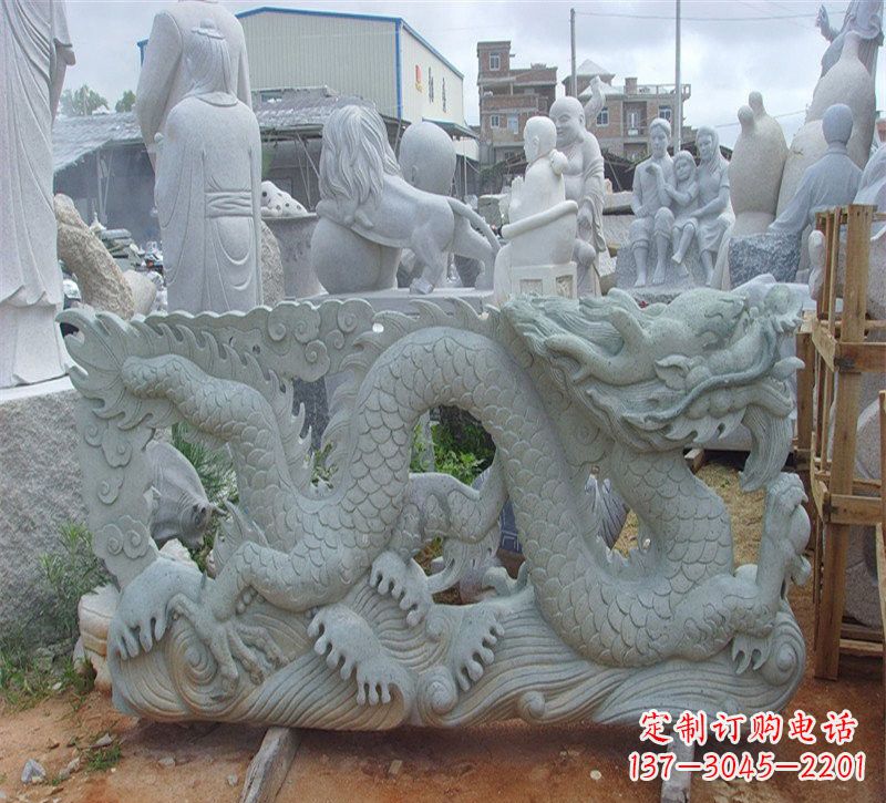 山东大理石龙石雕传承古老文化,精雕细琢的艺术品