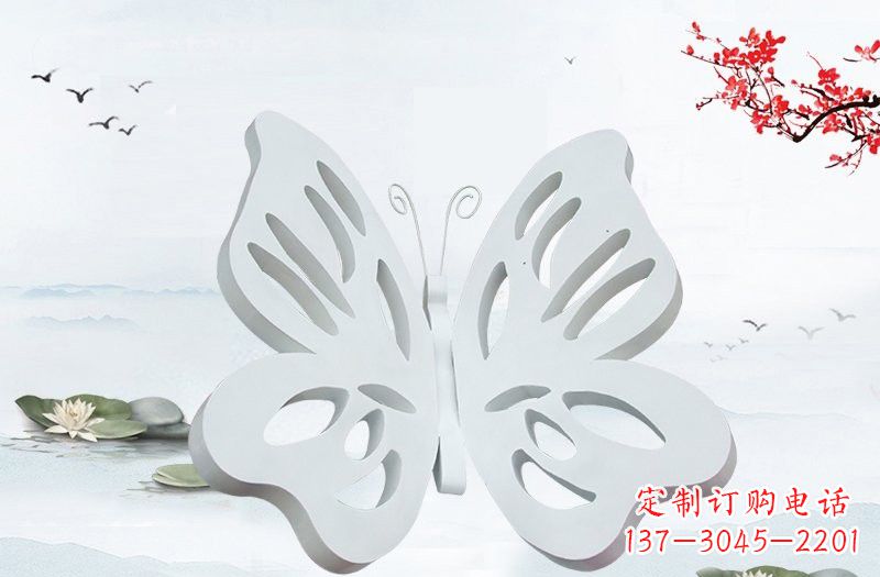 山东高级大理石镂空蝴蝶雕塑