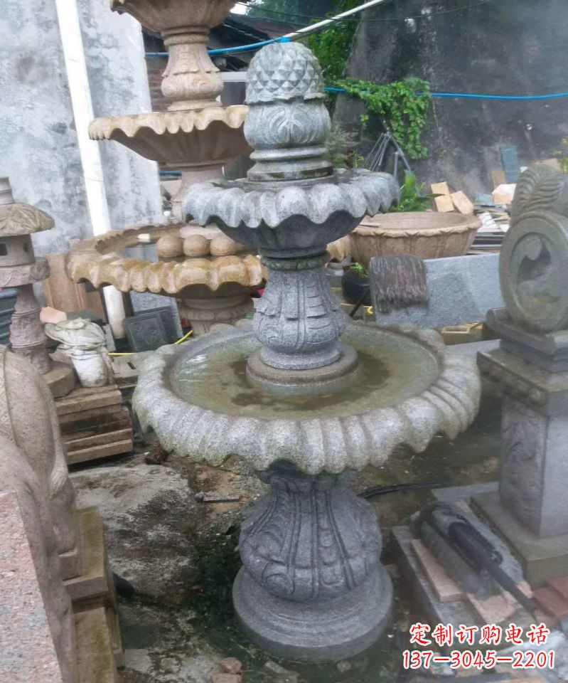 山东大理石喷泉雕塑 (2)