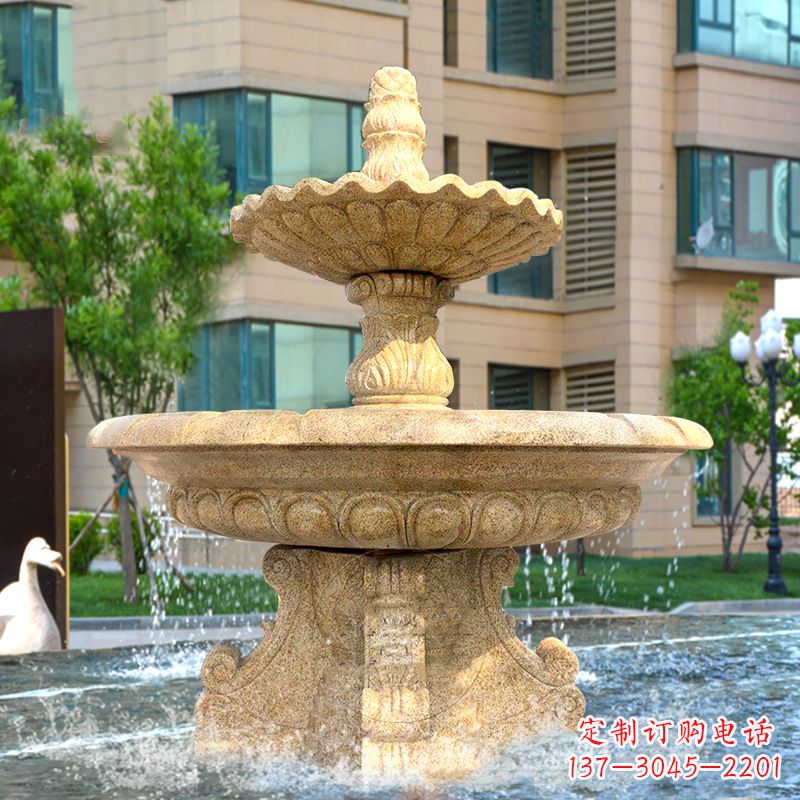 山东精美大理石喷泉雕塑