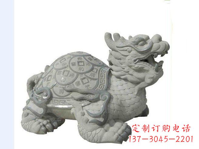 山东大理石招财龙雕塑