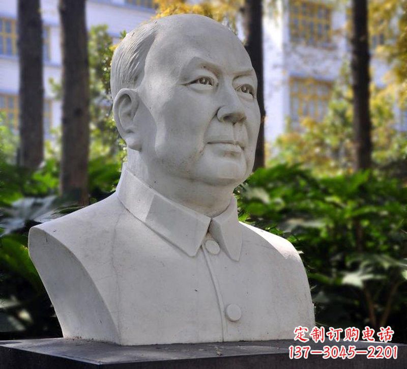 山东大理石钱学森胸像石雕