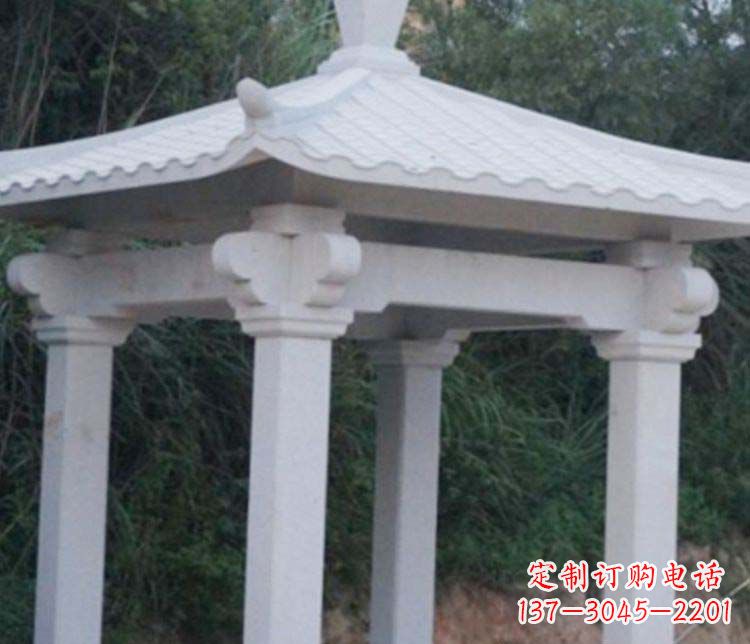 山东大理石凉亭雕塑