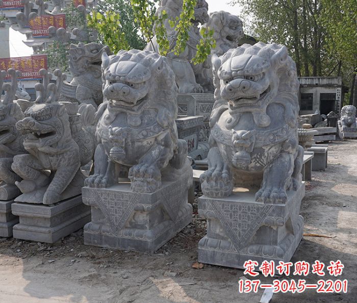 山东大理石狮子雕塑