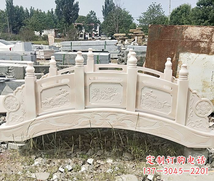 山东大理石小型拱桥雕塑