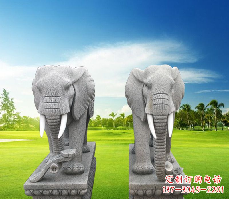 山东精美大象雕塑,招财进宝