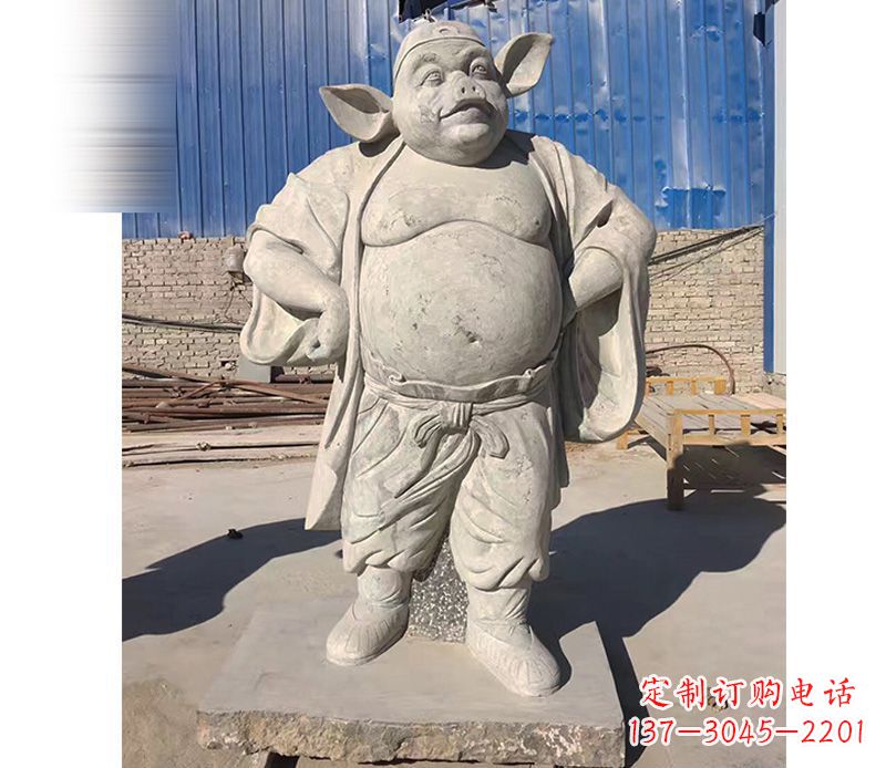 山东大理石猪八戒雕塑