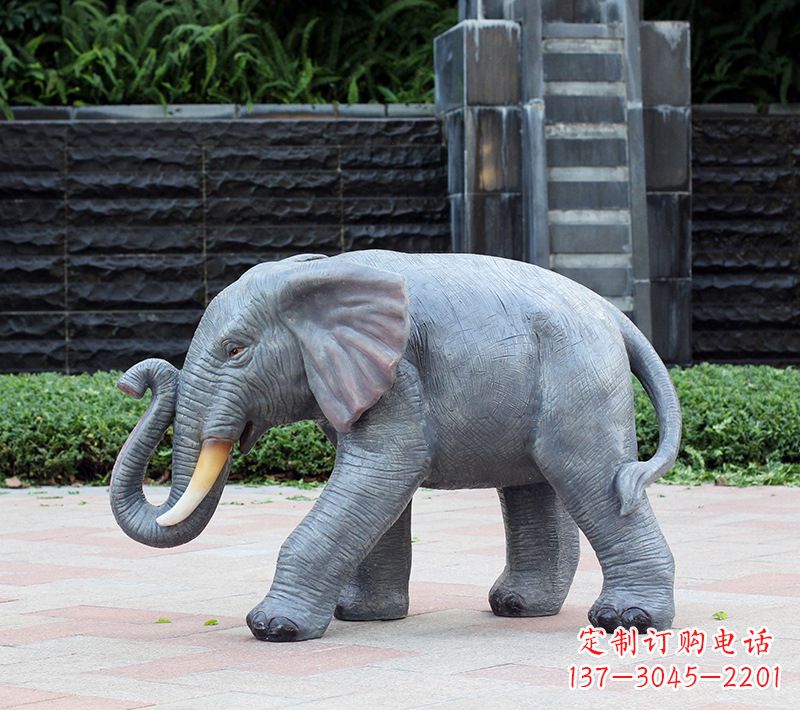 山东大象 石雕雕塑
