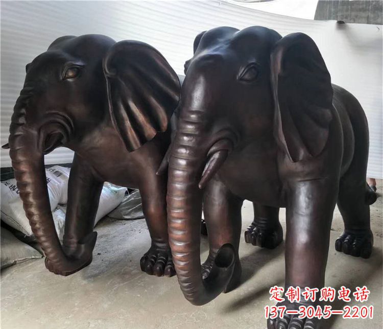 山东大象动物铜雕塑