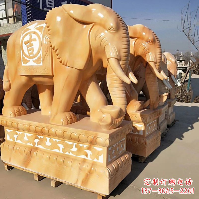 山东大象石雕风水
