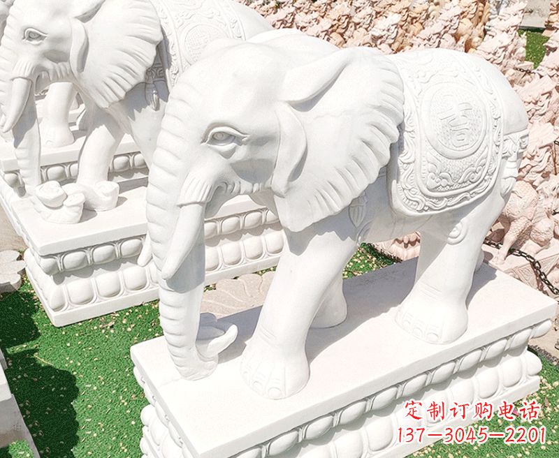 山东大象石雕雕塑