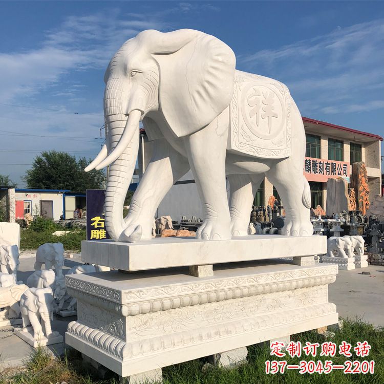 山东高品质大象石雕