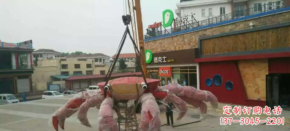 山东11英寸不锈钢螃蟹雕塑