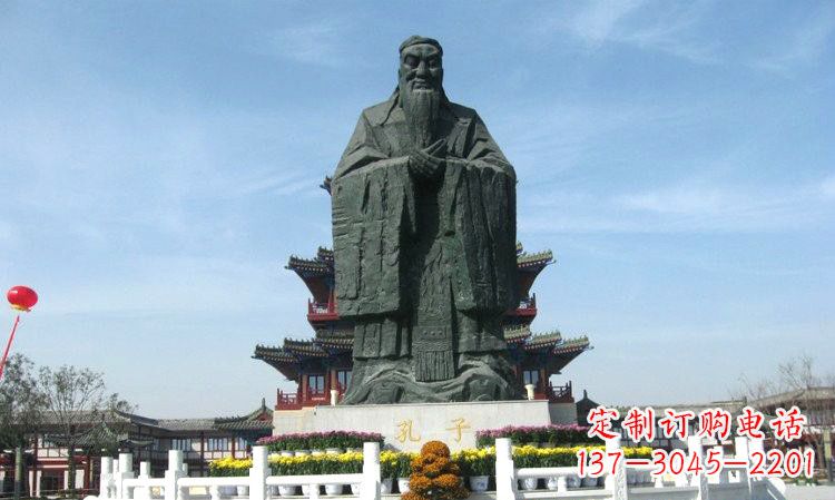 山东中国传统文化象征——孔子雕塑